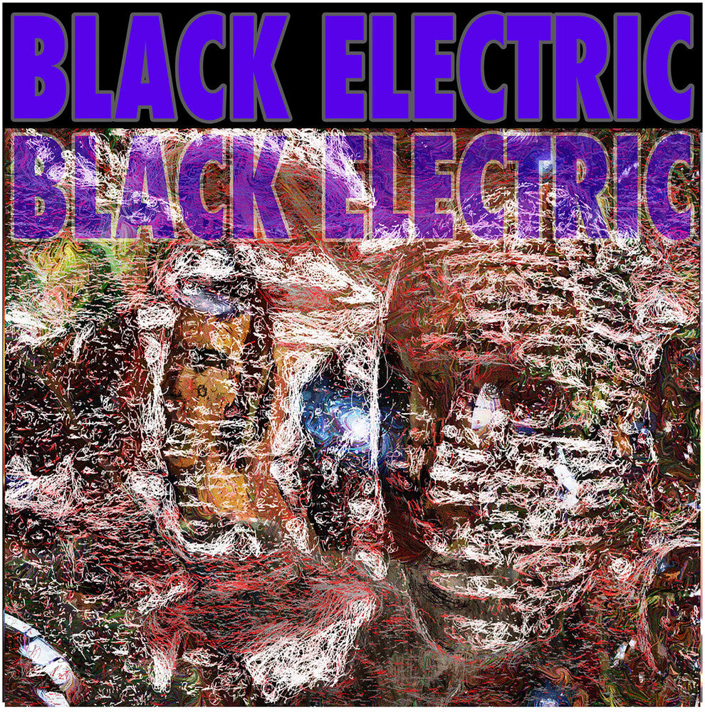 the album cover for Black Electric - Black Electric (Purple / Blue with Splatter)
