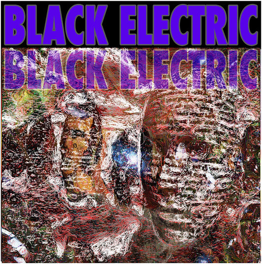 the album cover for Black Electric - Black Electric (Purple / Blue with Splatter)