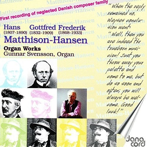 the album cover for Gunnar Svensson - Organ Music By Mathhais-Hansen