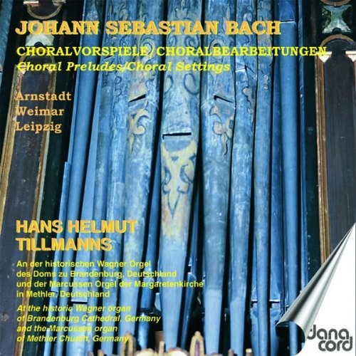 the album cover for Bach / Tillmanns - Choral Preludes Choral Settings