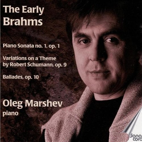 the album cover for Brahms / Marshev - Piano Sonatas No 1