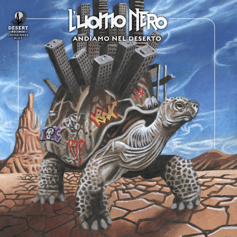 the album cover for L'uomo Nero - Andiamo Nel Deserto