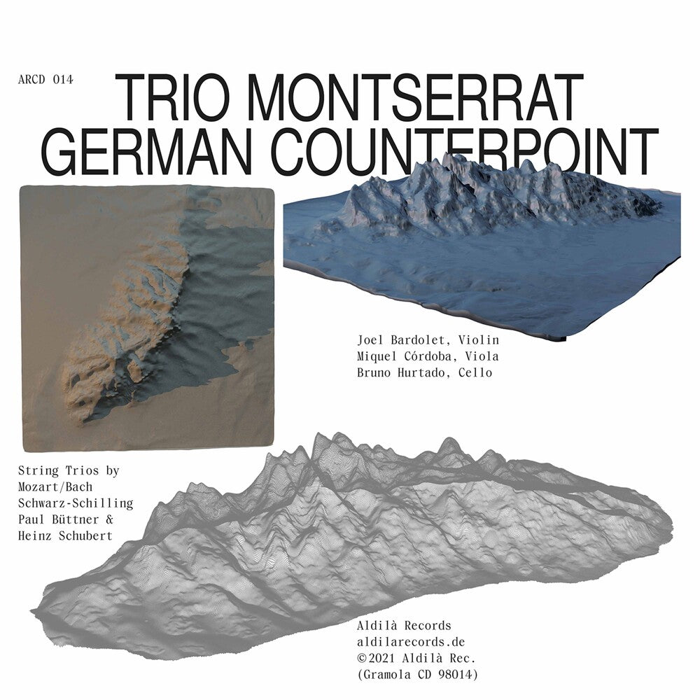 the album cover for Buttner / Trio Montserrat - German Counterpoint