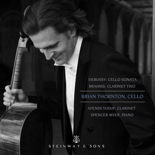the album cover for Debussy / Thornton / Yusuf - Cello Sonata / Clarinet Trio