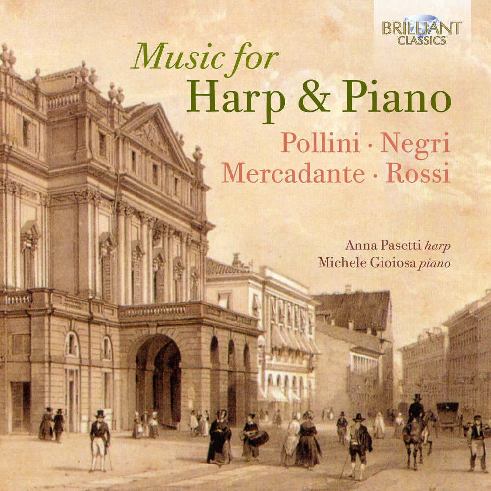 the album cover for Mercadante / Pasetti / Gioiosa - Music for Harp & Piano