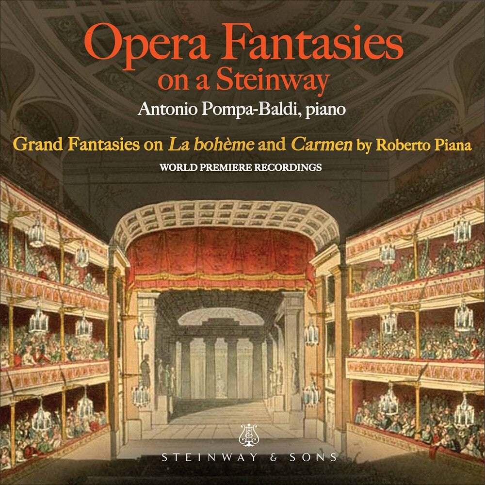 the album cover for Piana / Pompa-Baldi - Opera Fantasies on a Steinway