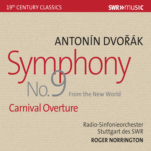 the album cover for Dvorak - Symphony 9 / Carnival Overture