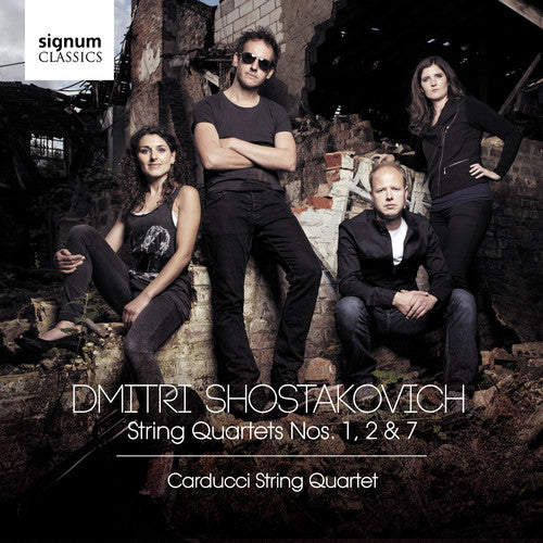 the album cover for Shostakovich / Carducci Quartet - String Quartets 1, 2 & 7