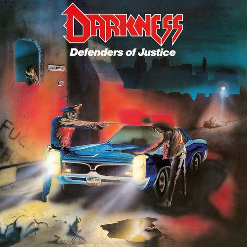 the album cover for Darkness - Defenders of Justice