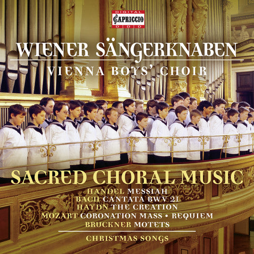 the album cover for J Bach S / Vienna Boys Choir - Sacred Choral Music