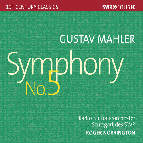the album cover for Mahler / Swr Radio Symphony Orchestra - Symphony 5