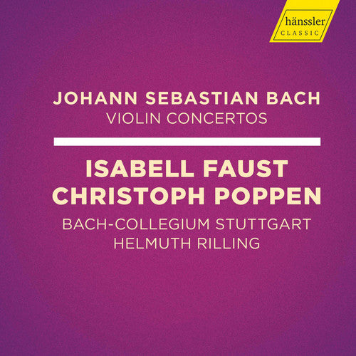 the album cover for J Bach S / Faust / Stuttgart - Violin Concertos