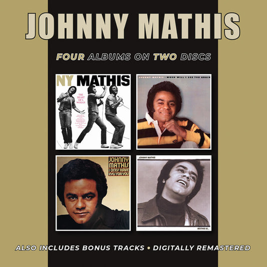 the album cover for Johnny Mathis - Heart Of A Woman / When Will I See You Again / I Only Have Eyes ForYou / Mathis Is