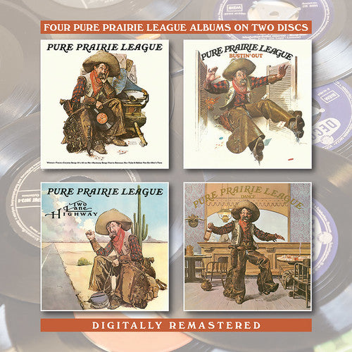 the album cover for Pure Prairie League - Pure Prairie League / Bustin Out / Two Lane Highway / Dance
