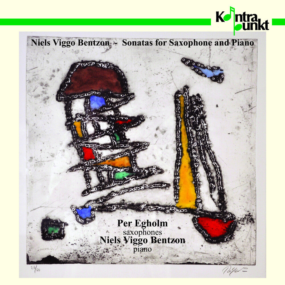 the album cover for Bentzon / Egholm - Sonatas for Sax & Piano
