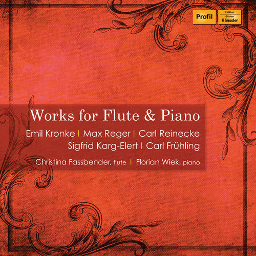 the album cover for Works For Flute & Piano / Various - Works for Flute & Piano