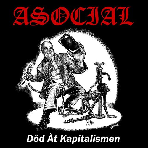 the album cover for Asocial - Dod At Kapitalismen