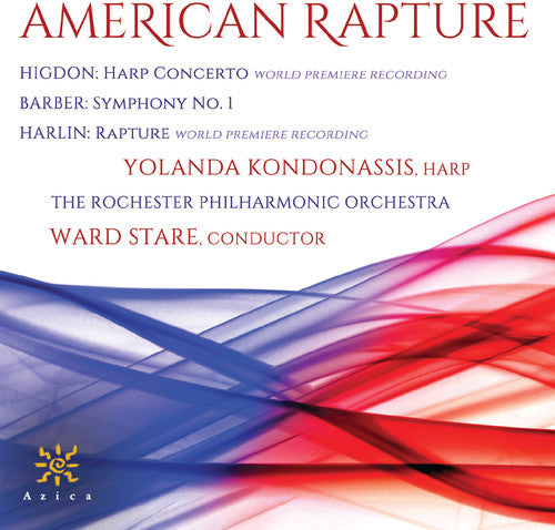 the album cover for Barber / Kondonassis / Rochester Philharmonic Orch - American Rapture