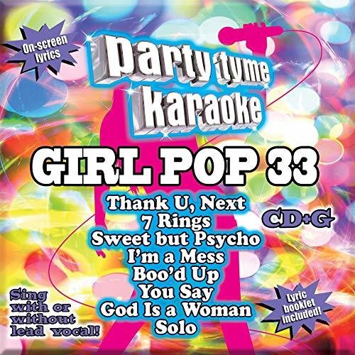 the album cover for Party Time Karaoke - Girl Pop 33