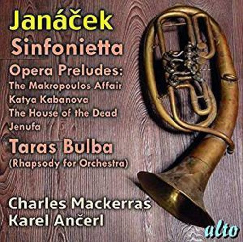 the album cover for Charles Mackerras & Karel Ancerl - Janacek Sinfonietta Opera Preludes Taras Bulba