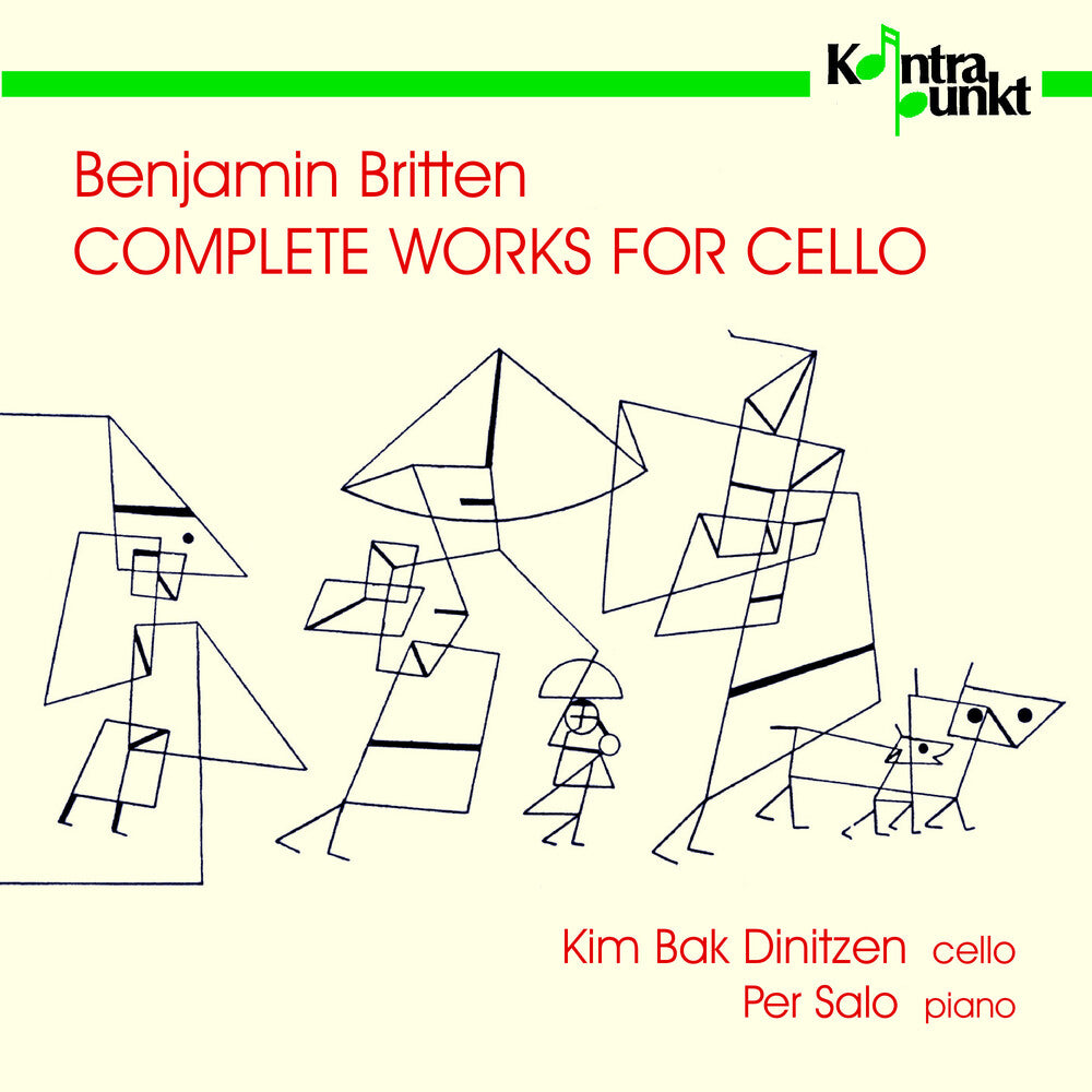 the album cover for Britten / Dinitzen / Salo - Complete Works for Cello