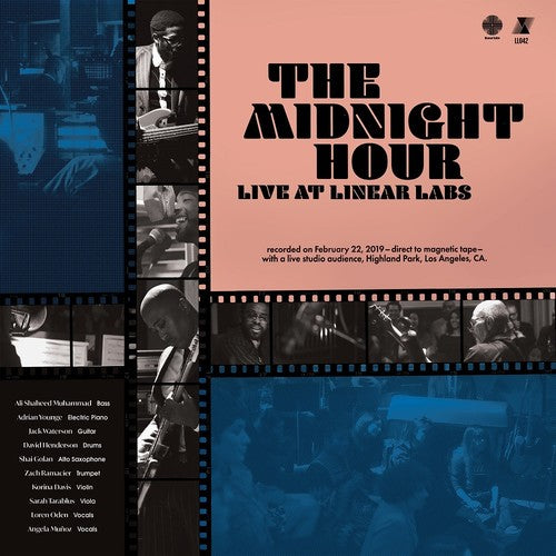the album cover for Ali Shaheed Muhammad & Adrian Younge - The Midnight Hour Live At Linear Labs