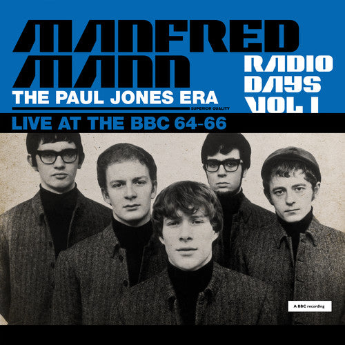 the album cover for Manfred Mann - Radio Days Vol. 1: Live At The Bbc 1964-66