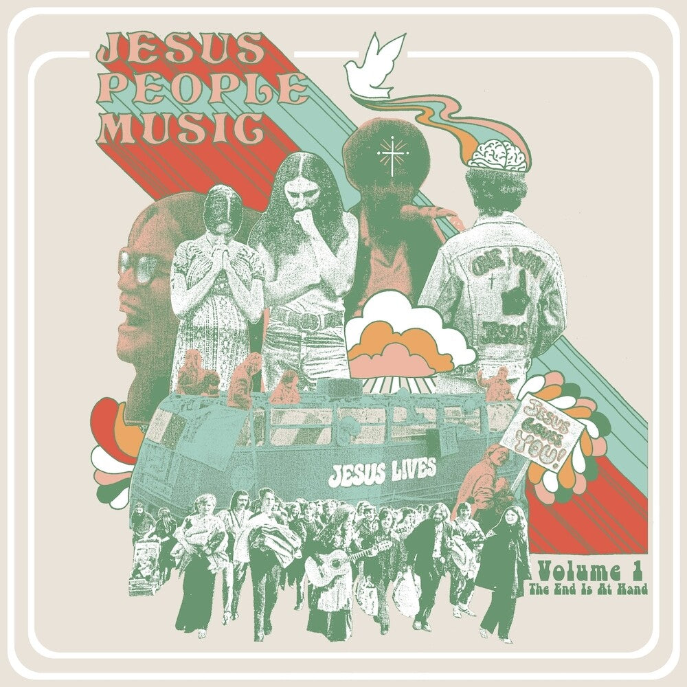 the album cover for Jesus People Music Vol. 1: The End Is At Hand / Va - Jesus People Music Vol. 1: The End is at Hand / Various (Wine Colored   Vinyl)