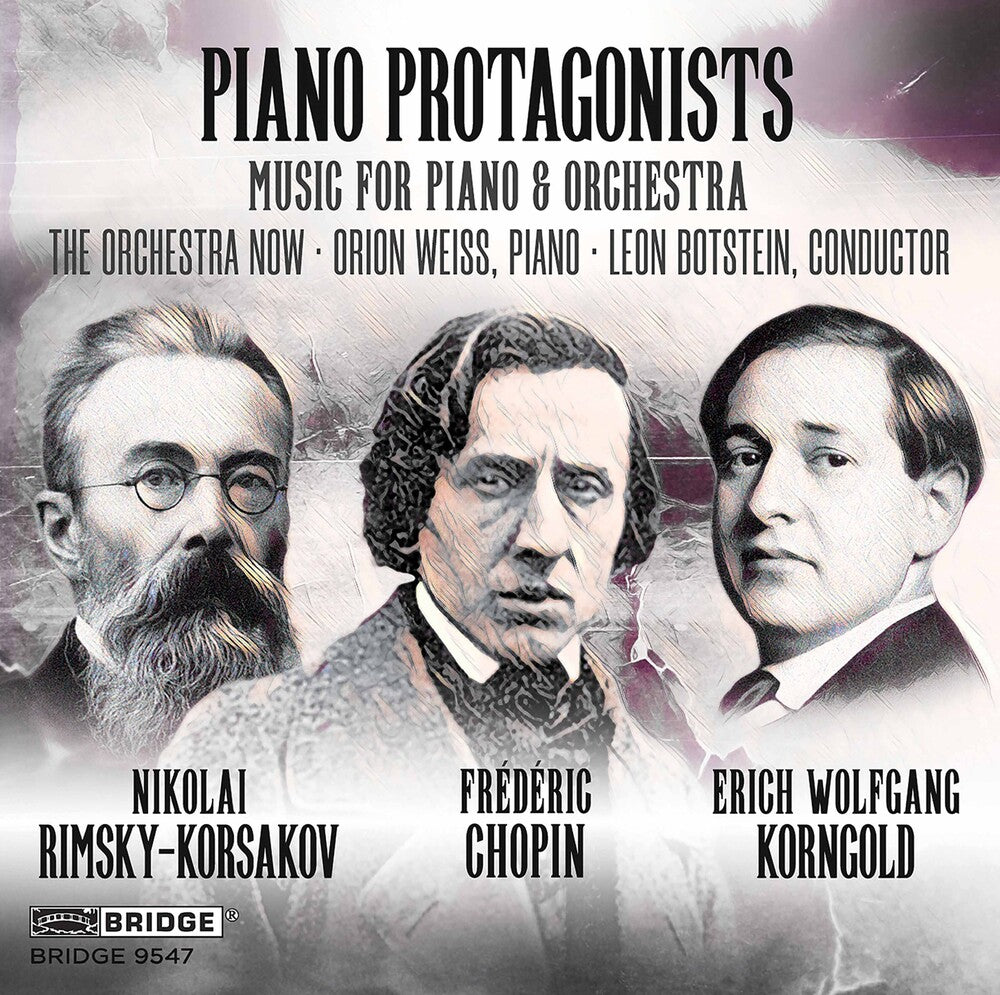 the album cover for Chopin / Orchestra Now / Botstein - Piano Protagonists