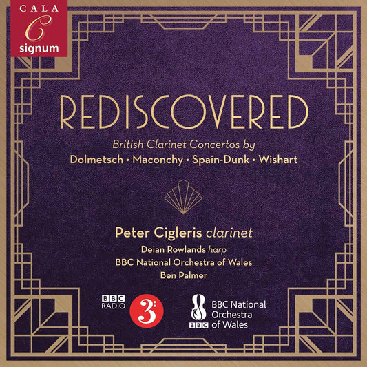 the album cover for Dolmetsch / Cigleris / Palmer - Rediscovered