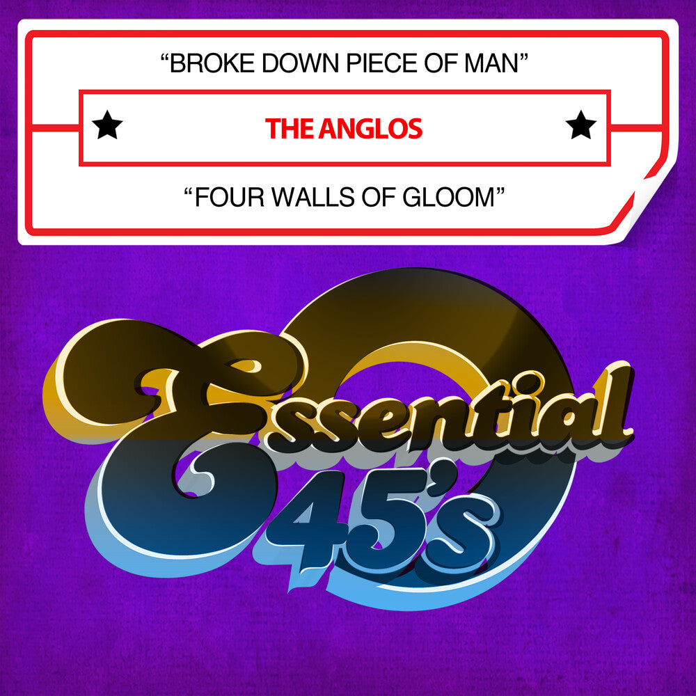 the album cover for Anglos - Broke Down Piece Of Man / Four Walls Of Gloom