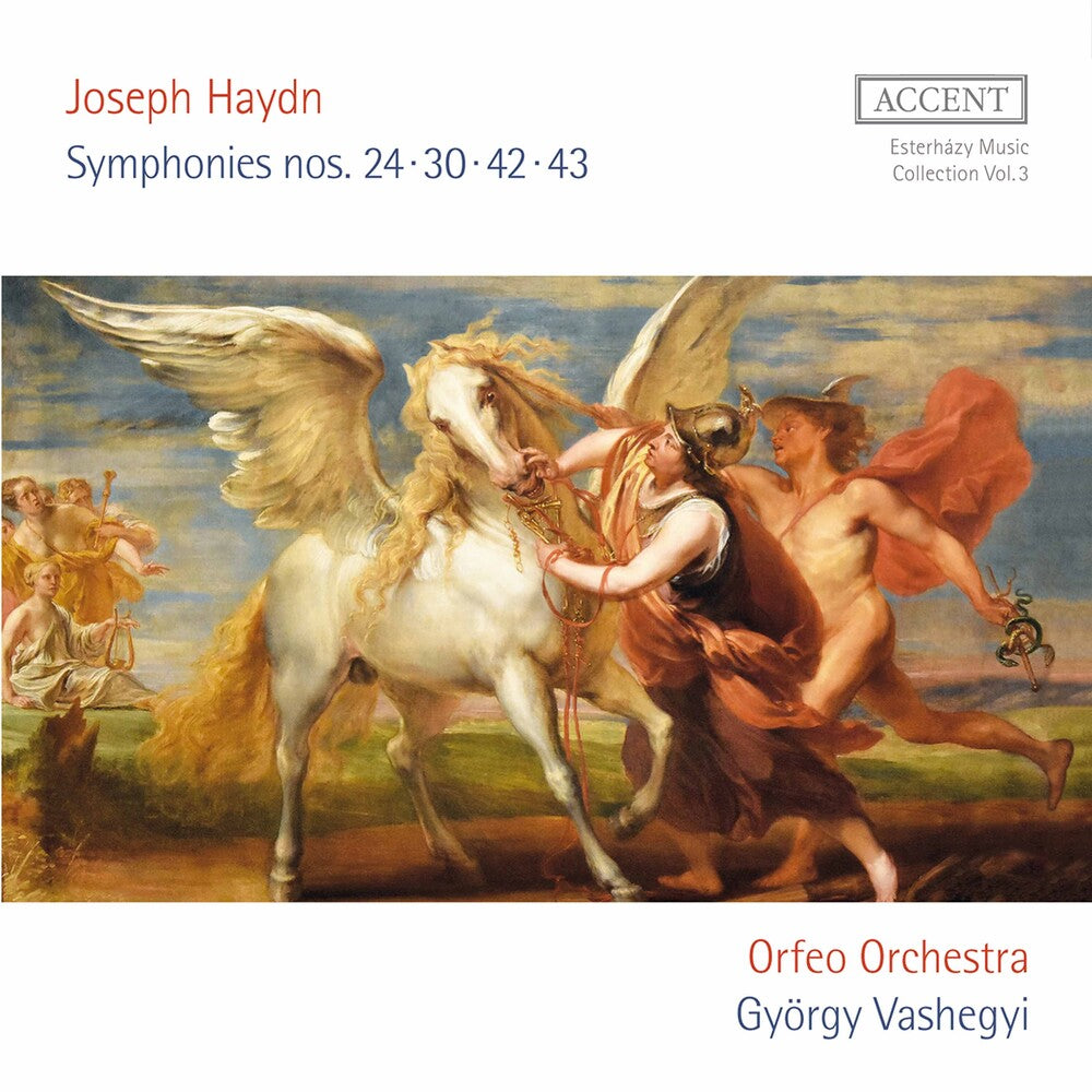 the album cover for Haydn / Vashegyi / Orfeo Orchestra - Symphonies 24 30 42 43