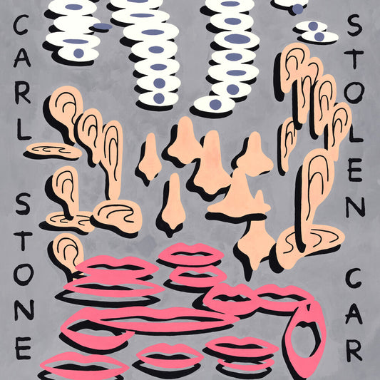 the album cover for Carl Stone - Stolen Car