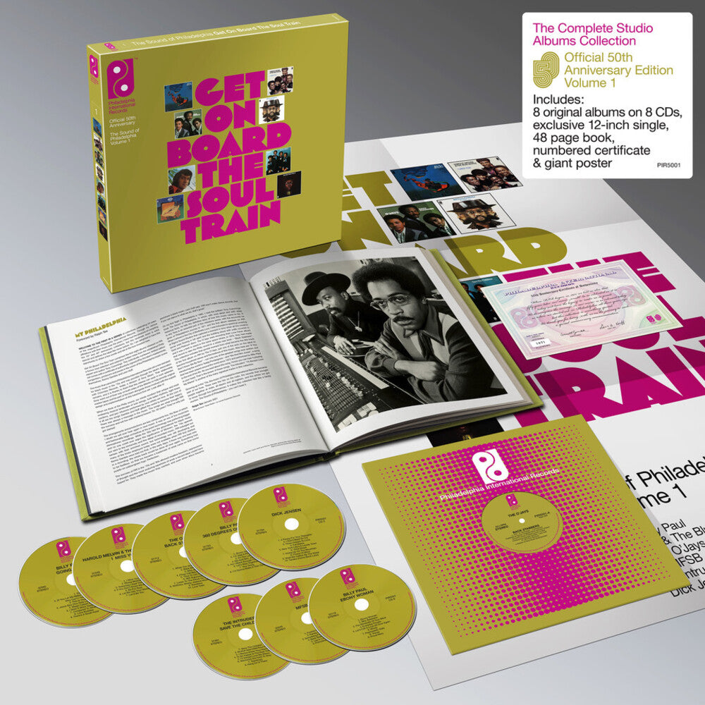 Various Artists - Get On Board The Soul Train: The Sound Of Philadelphia International Records Volume 1 [8CD Book Set with Bonus 12in Single]