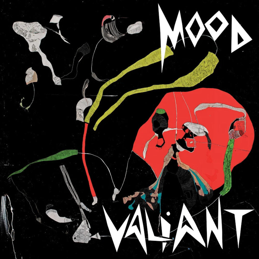 the album cover for Hiatus Kaiyote - Mood Valiant [Indie Exclusive Limited Edition Red & Black Inkspot LP]