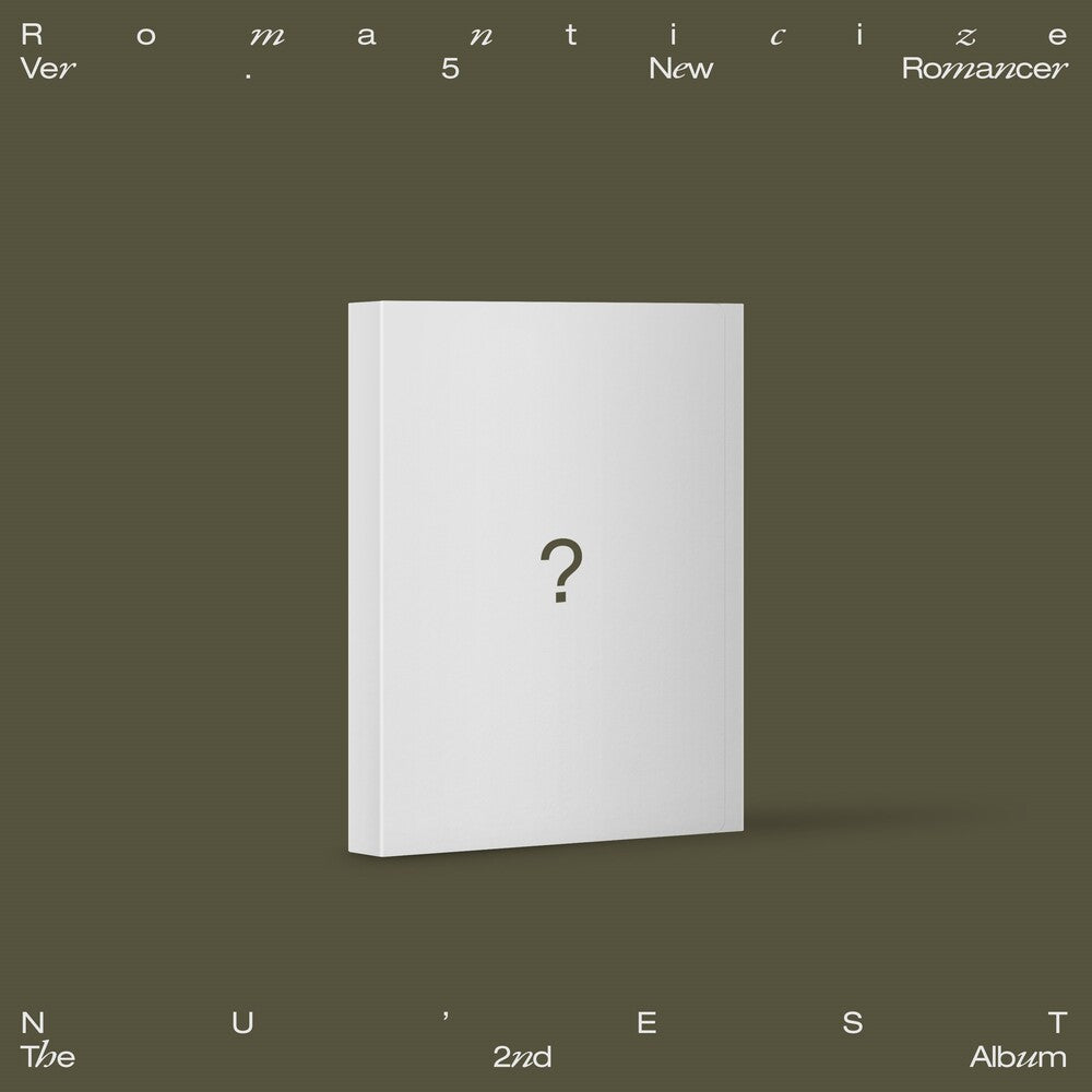 the album cover for NU'EST - The 2nd Album 'Romanticize' [NEW ROMANCER Version]