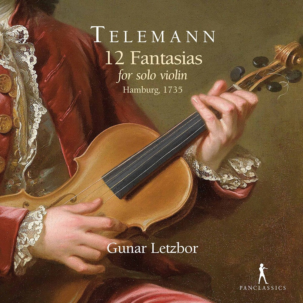 the album cover for Telemann / Letzbor - 12 Fantasias For Solo Violin