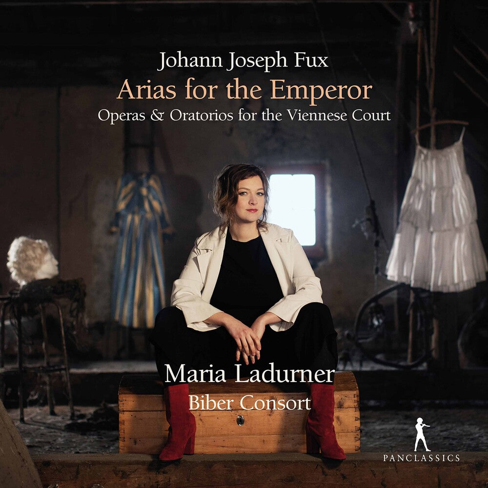 the album cover for Fux / Ladurner / Biber Consort - Arias For The Emperor