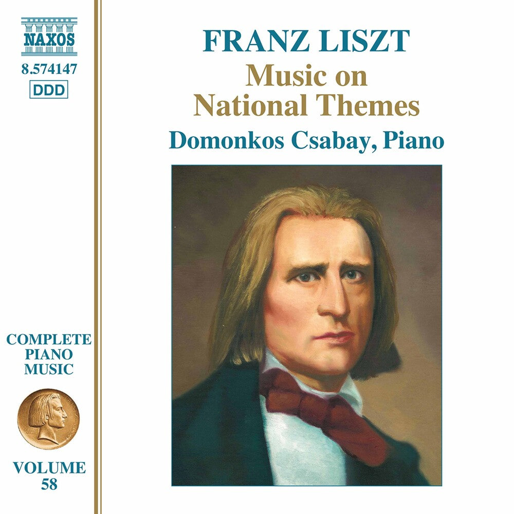 the album cover for Liszt / Csabay - Music On National Themes