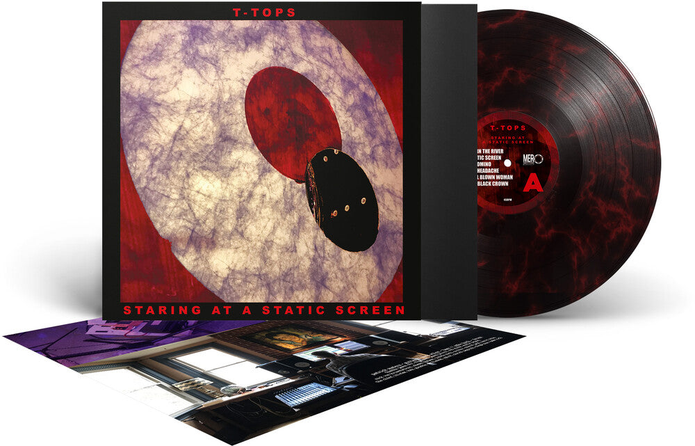 the album cover for T-Tops - Staring At A Static Screen (Blk) [Colored Vinyl] (Red)