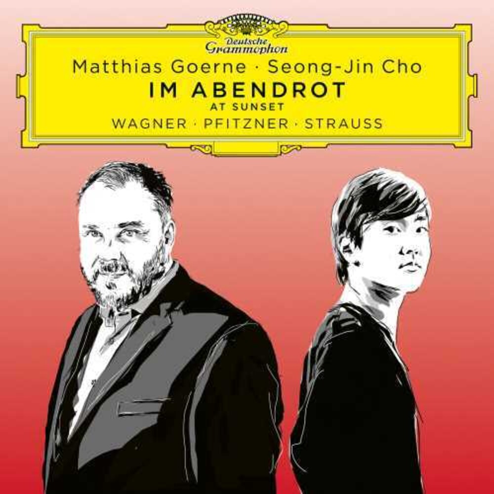 the album cover for Matthias Goerne/Seong-Jin Cho - Im Abendrot (At Sunset) - Wagner, Pfitzner, Strauss