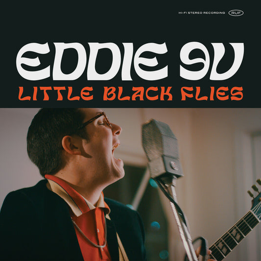 the album cover for Eddie 9V - Little Black Flies