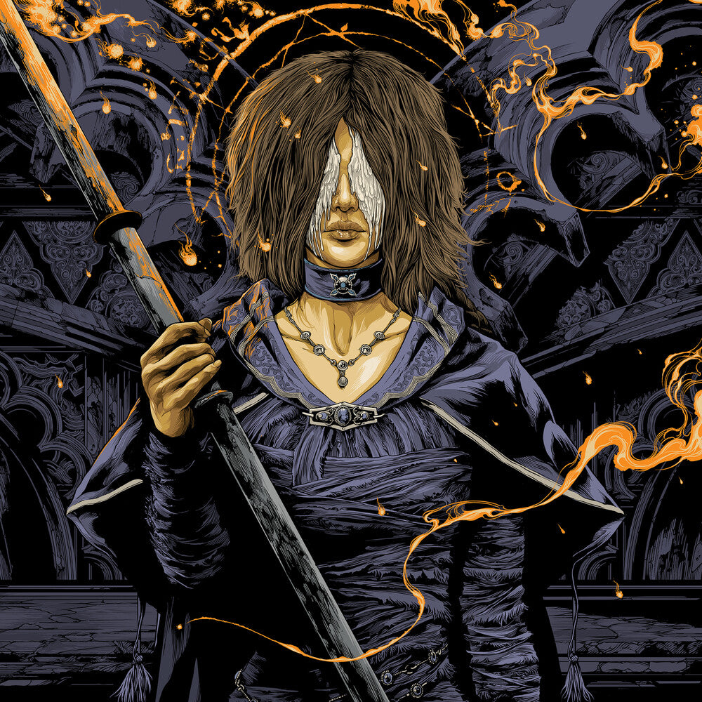 the album cover for Shunsuke Kida - Demon's Souls (Original Soundtrack) [Gold 2LP]
