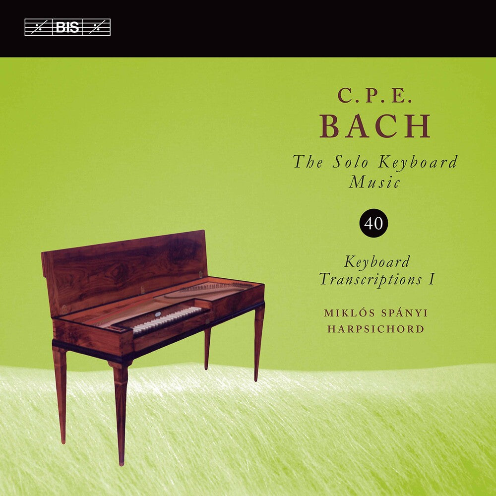 the album cover for C Bach .P.E / Spanyi - Solo Keyboard Music 40