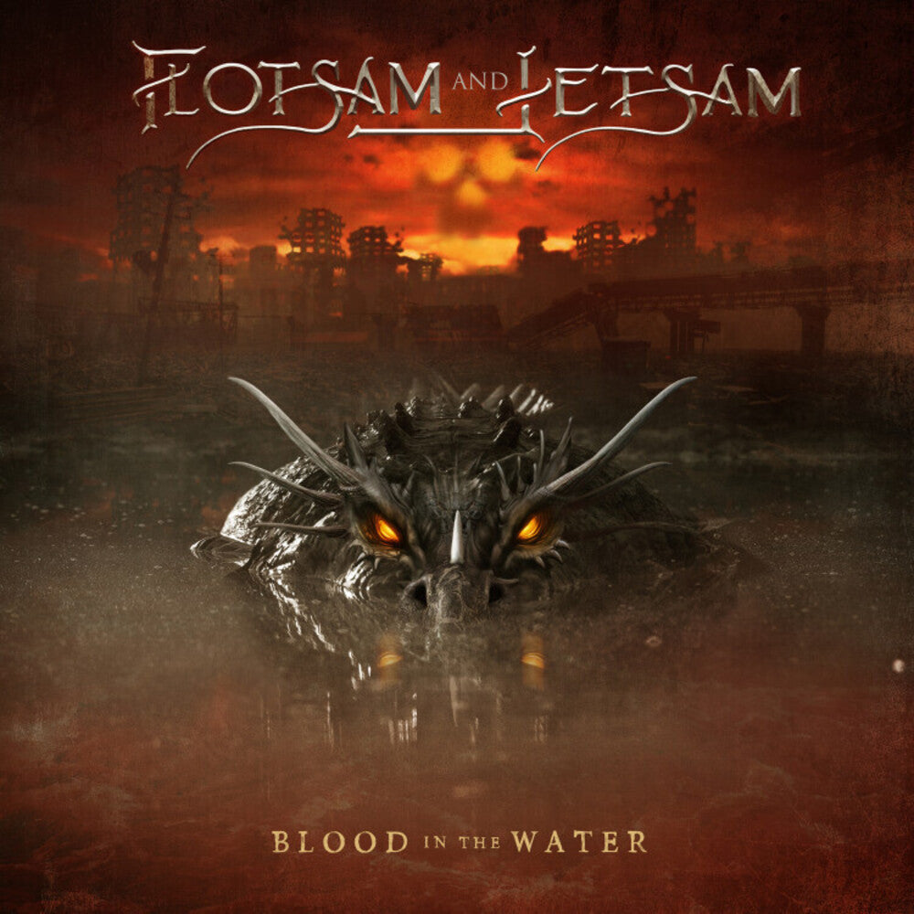 the album cover for Flotsam and Jetsam - Blood In The Water