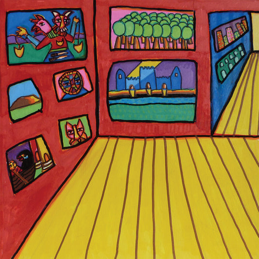 the album cover for Mountain Movers - World What World (Mountain's Majesty Purple Vinyl)