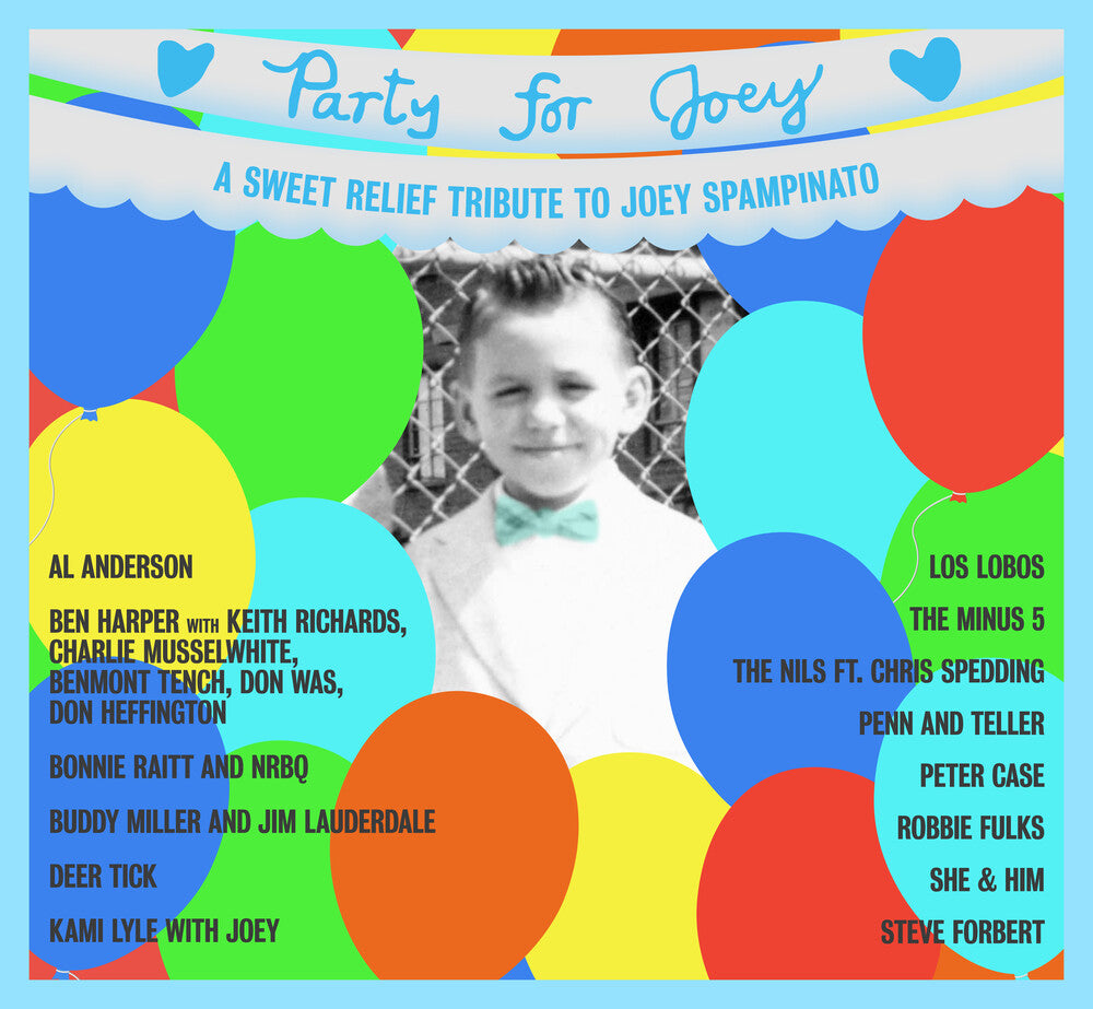 the album cover for Various Artists - A Sweet Relief tribute to Joey Spampinato