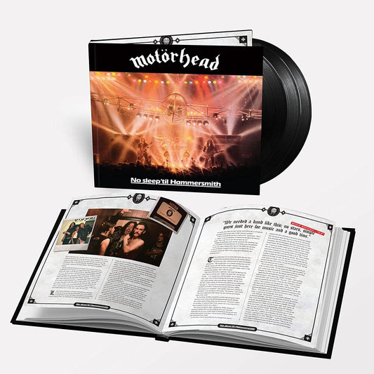 the album cover for Motörhead - No Sleep 'til Hammersmith: 40th Anniversary Edition [3LP Box Set]