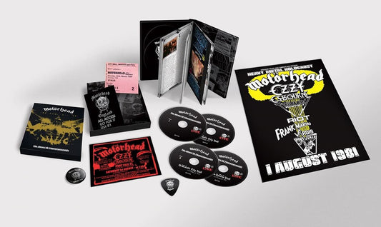 the album cover for Motörhead - No Sleep 'til Hammersmith: 40th Anniversary Edition [4CD Box Set]