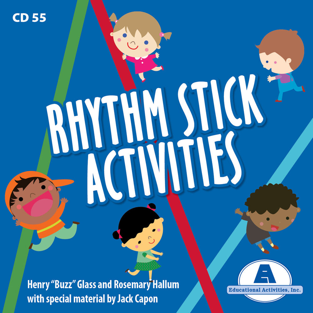 the album cover for Rosemary Hallum  / Glass,Henry Buzz - Rhythm Stick Activities